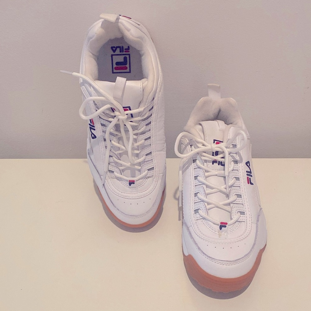 FILA DISRUPTOR SNEAKERS White SIZE 8